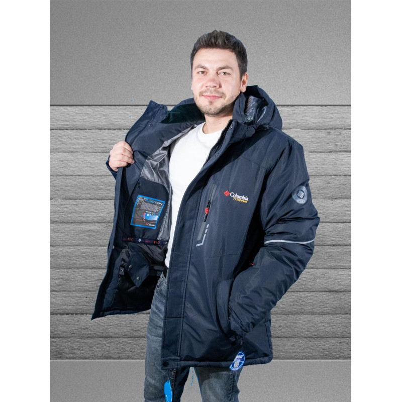 Куртка термо зима Snow  4XL-8XL большие размеры , Темно-синий,6XL