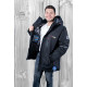 Куртка термо зима Snow  4XL-8XL большие размеры , Черный,4XL