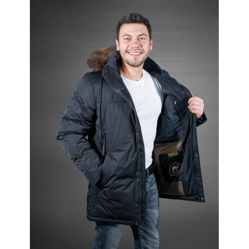 Куртка мужская зимняя Saz , Черный,XXXL