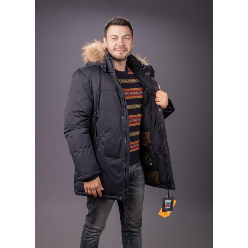 Куртка мужская зимняя Saz , Черный,4XL