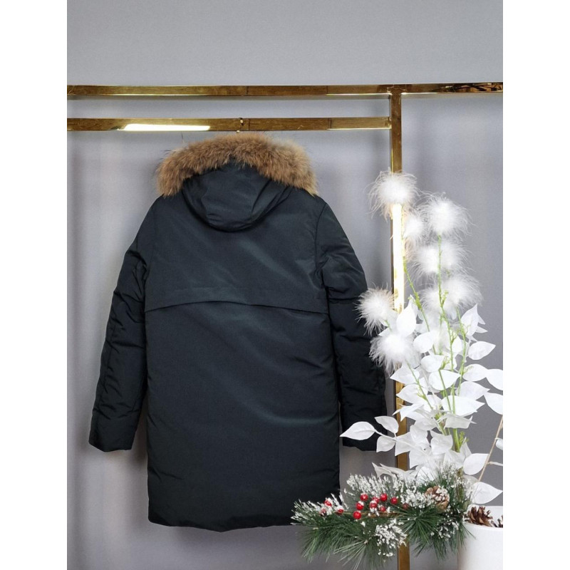 Куртка зима Lys-Orel для мальчика 10-17 лет арт.1708, Зеленый, 170