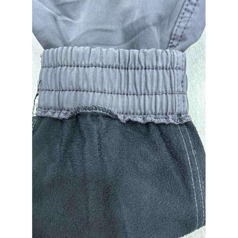 Джоггеры штаны карго Iteno мужские зимние с манжетом, теплые, коттон с флисом, Турция,32, Серый