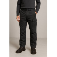 Штаны карго мужские зимние Iteno (Tophero) с флисом, 6 карманов, прямые хлопковые,38, Серый