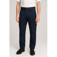 Штаны карго мужские зимние Iteno (Tophero) с флисом, 6 карманов, прямые хлопковые,31, Темно-синий