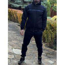 Костюм спортивный мужской Cramp теплый на флисе с манжетами M-XXXL (Турция),M, Темно-синий