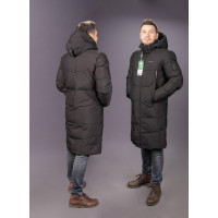 Куртка зимняя Zaka длинная мужская , Черный,XXL