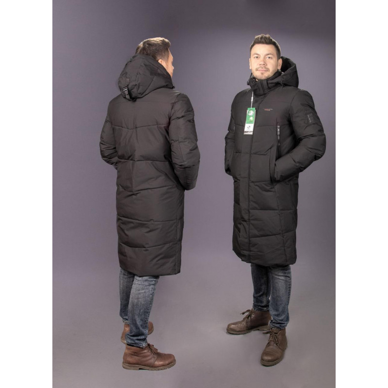 Куртка зимняя Zaka длинная мужская , Темно-синий,XXXL