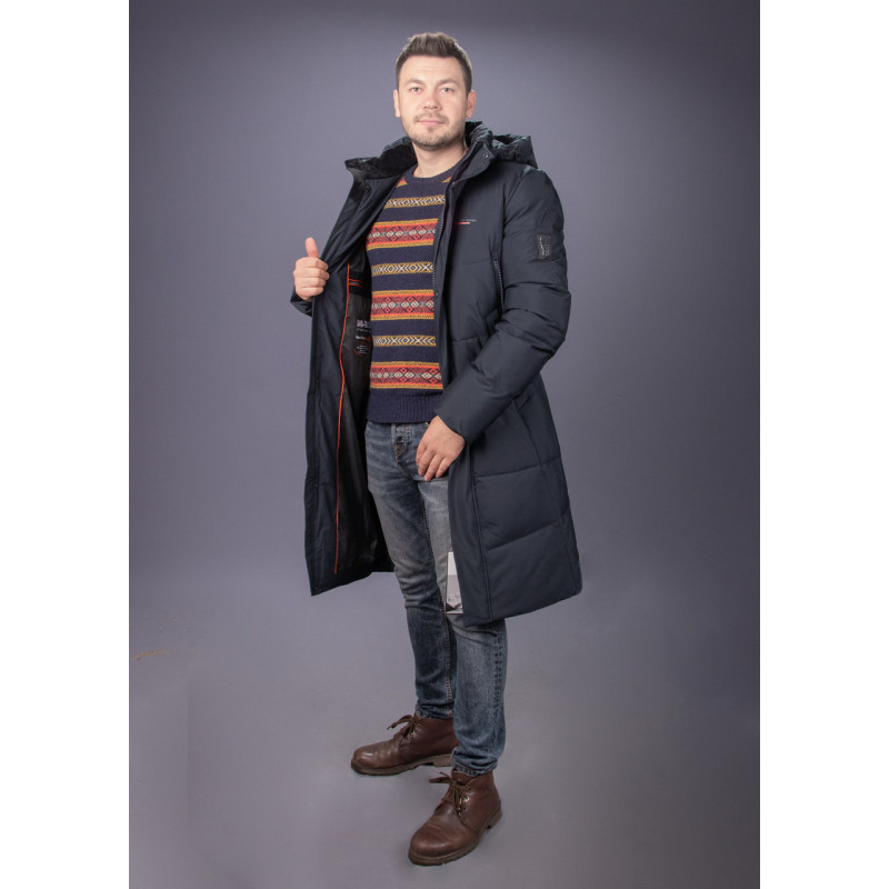 Куртка зимняя Zaka длинная мужская , Черный,4XL
