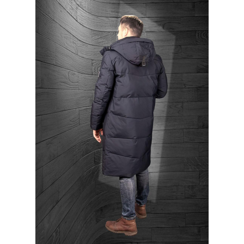 Куртка зимняя Zaka длинная мужская , Темно-синий,4XL