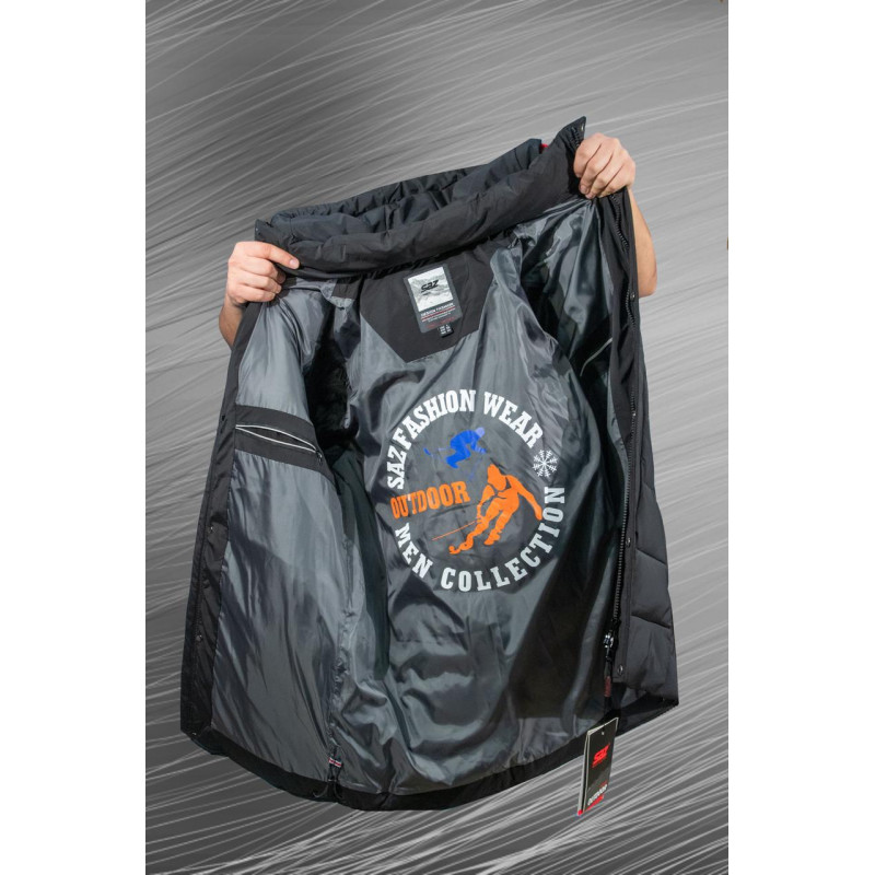 Куртка зимова Saz чоловіча, Темно-синій, 5XL