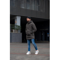 Куртка зимняя Bihor длинная мужская  , Коричневый,XXL, 52