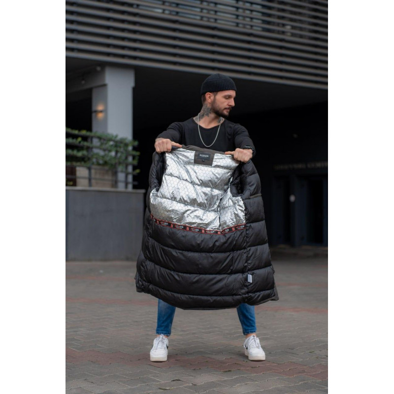 Куртка зимняя Bihor длинная мужская  , Коричневый,XXL, 52