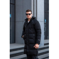 Куртка зимняя Bihor длинная мужская , Черный,XXL, 52