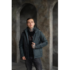 Куртка мужская BIHOR демисезонная M-4XL арт.1747, Серый,  5XL