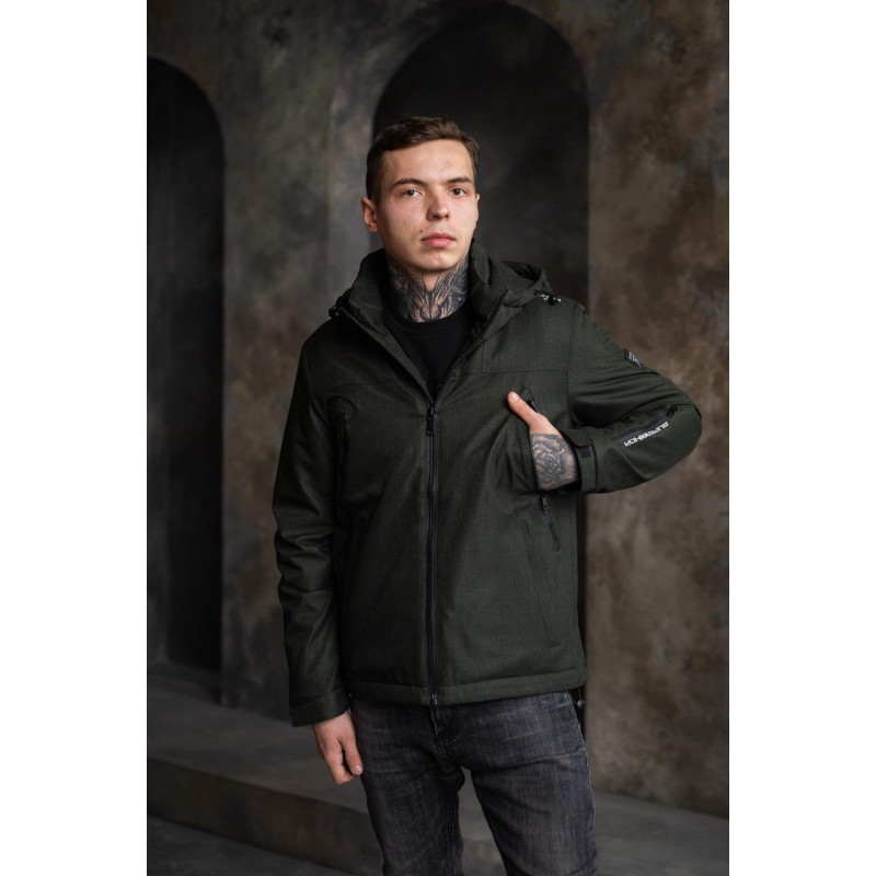 Куртка мужская BIHOR демисезонная M-4XL арт.1747, Черный,  5XL