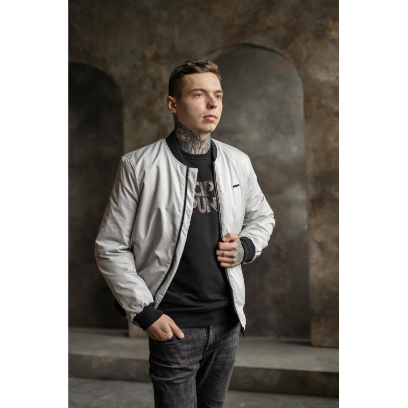 Куртка бомбер Bihor мужская  демисезонная , Синий,  5XL