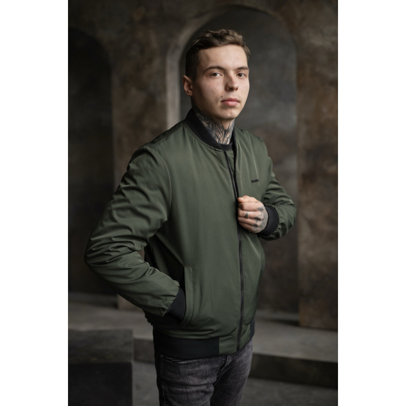 Куртка бомбер Bihor мужская  демисезонная , Хаки,  XL