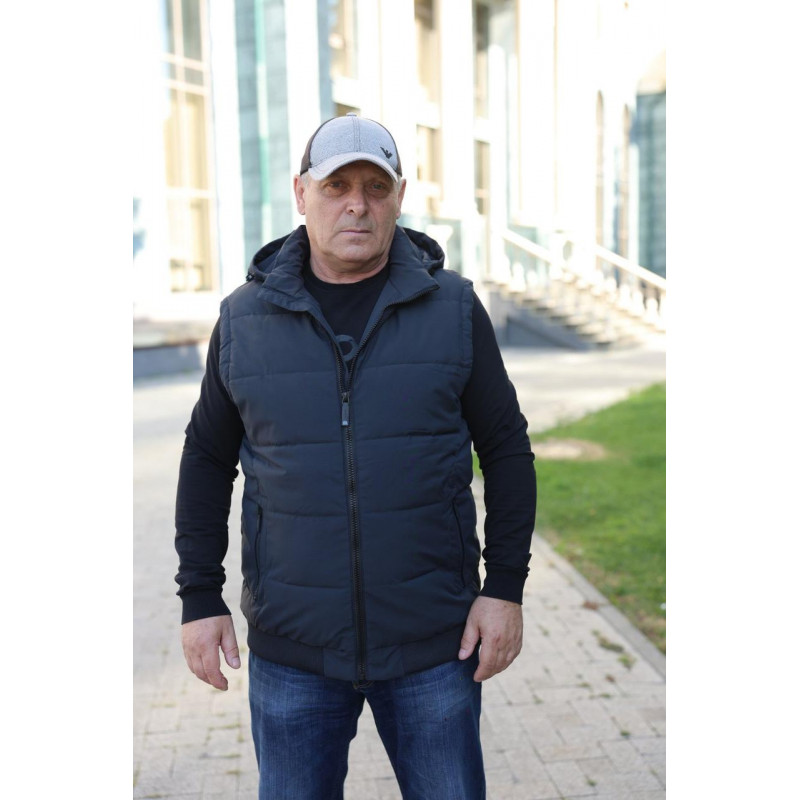 Жилет Bihor мужской большие размеры , 6XL, Черный