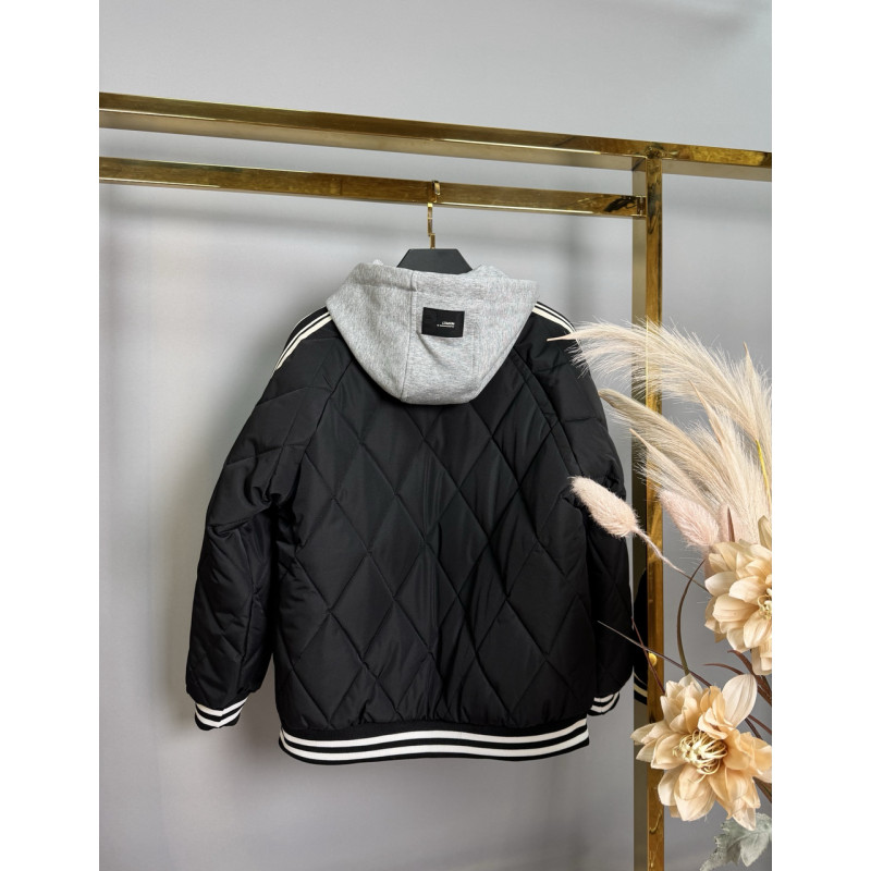 Куртка демисизонная TONG для мальчика 10-14 лет  , Черный,  164