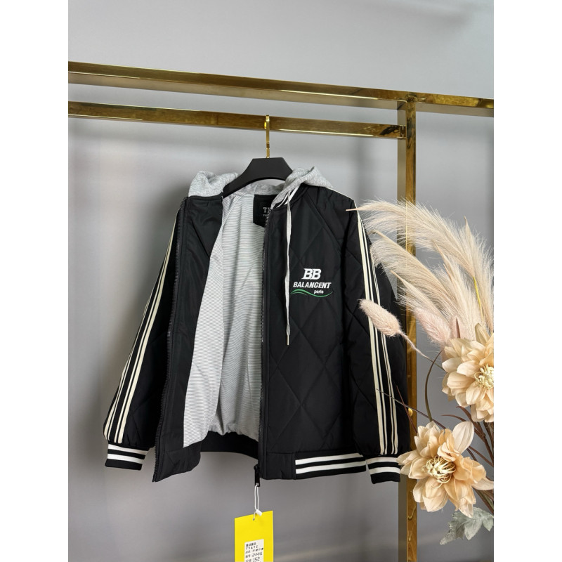 Куртка демисизонная TONG для мальчика 10-14 лет  , Черный,  164