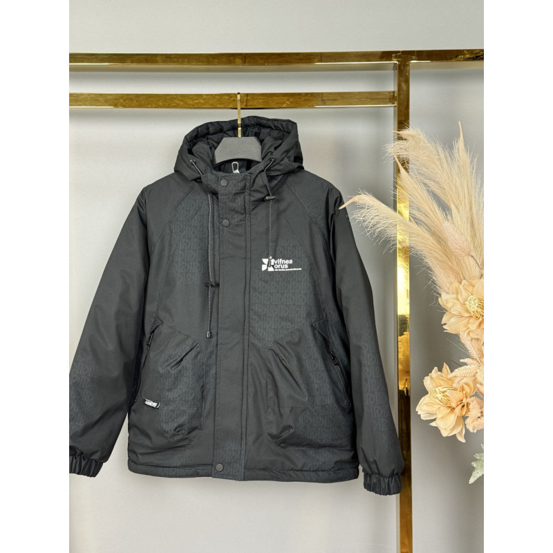 Куртка демисизонная TY&TZ для мальчика 10-14 лет  , Оливковый,  146