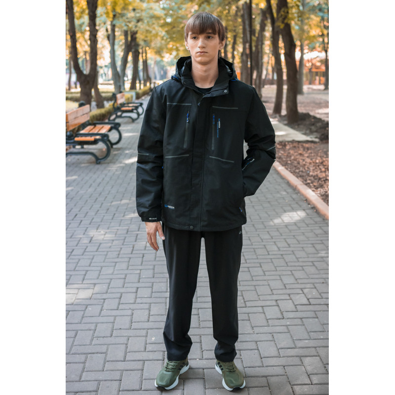 Куртка  Audsa мужская  демисезонная большие размеры , Черный,  6XL