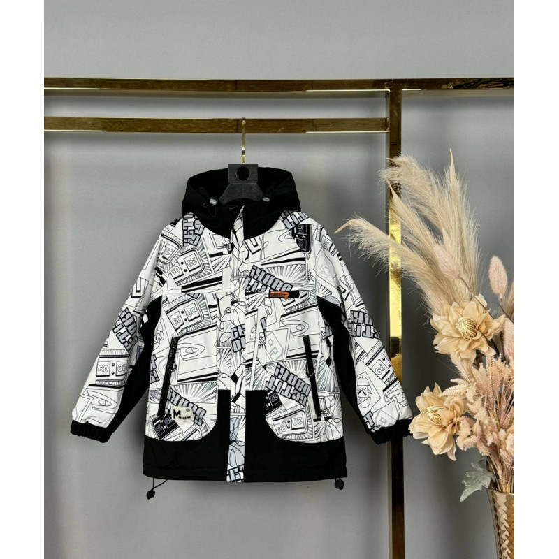 Куртка двухсторонняя Kuhai для мальчика 8-11 лет  , Желтый,  146