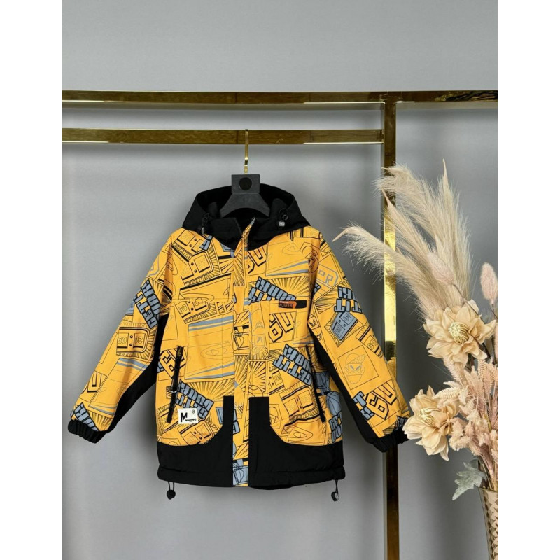 Куртка двухсторонняя Kuhai для мальчика 8-11 лет  , Белый,  128