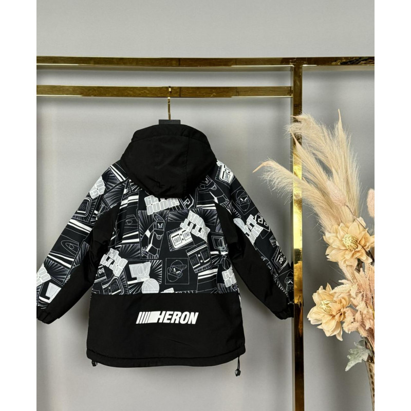 Куртка двухсторонняя Kuhai для мальчика 8-11 лет  , Желтый,  146