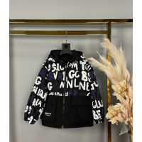 Куртка двухсторонняя JinJin для мальчика 8-11 лет  , Черный,  146