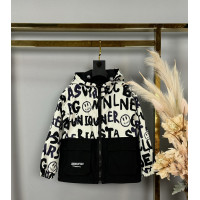 Куртка двухсторонняя JinJin для мальчика 8-11 лет  , Белый,  134