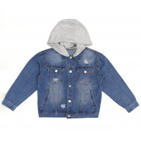 Пиджак джинсовый S&D для мальчика 4-12 лет , Цвет Голубой, Размер  одежды подросток (по росту) 140