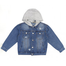 Пиджак джинсовый S&D для мальчика 4-12 лет , Цвет Голубой, Размер  одежды подросток (по росту) 140