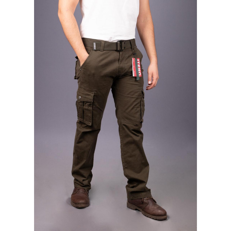Брюки мужские карго  Iteno(Tophero) , 38, Хаки