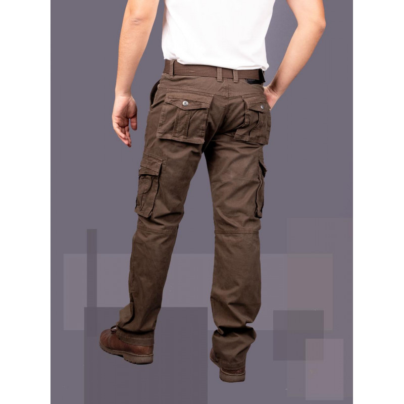 Брюки мужские карго  Iteno(Tophero) , 34, Коричневый