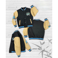 Куртка Бомбер Dola Elvin для мальчика 7-15 лет демисезонная , Черный,  164