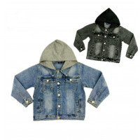 Пиджак джинсовый Happy House для мальчика 3-12 лет , Размер детской одежды (по росту) 98-104, Цвет Серый