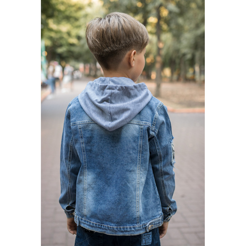 Пиджак джинсовый Happy house для подростка 8-16 лет , Голубой,   152