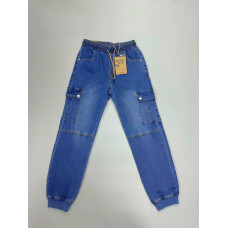 Джинсы карго S&D для подростка 7-16 лет , Голубой 128