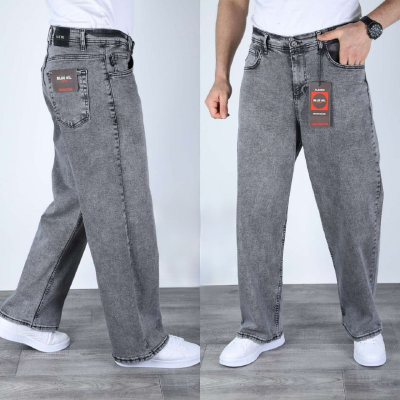 Джинсы  Revolver мужские широкие багги , 30,  Синий