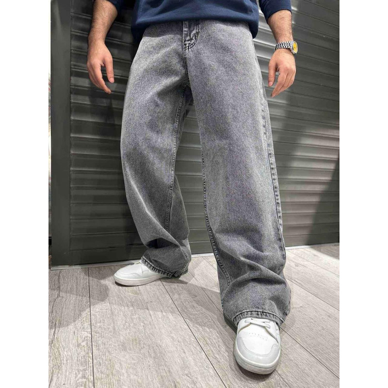 Джинсы  John Lucca мужские широкие багги , 34,  Светло-синий