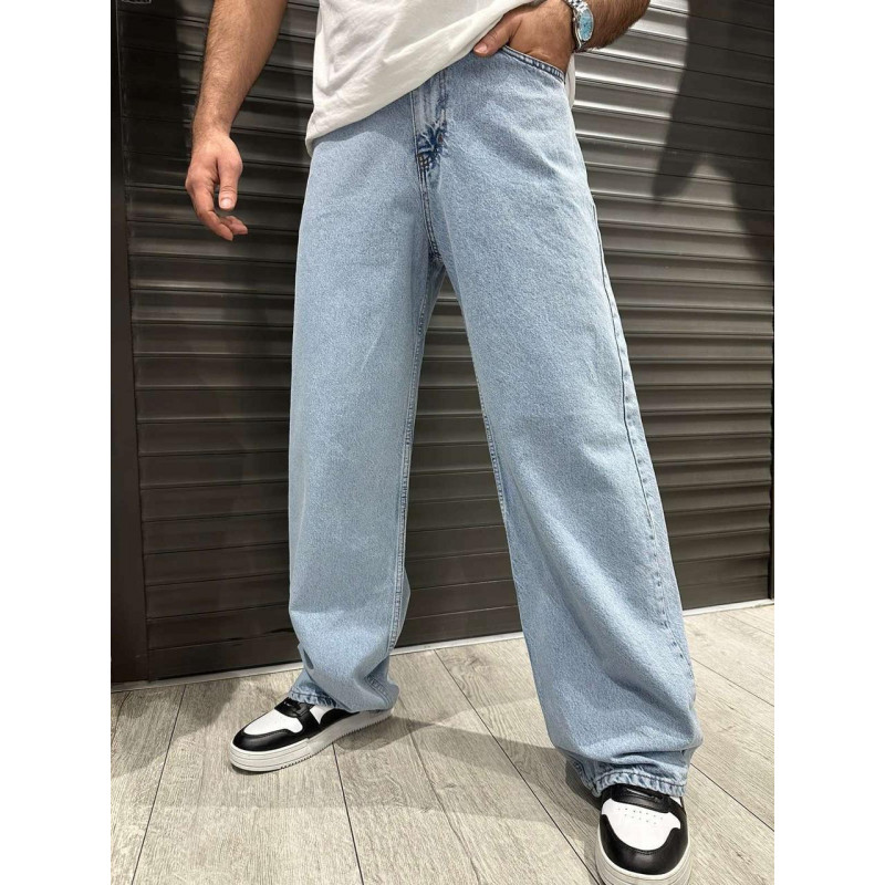 Джинсы  John Lucca мужские широкие багги , 33,  Черный