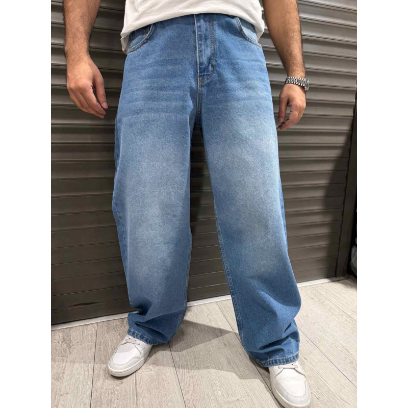 Джинсы  John Lucca мужские широкие багги , 33,  Черный