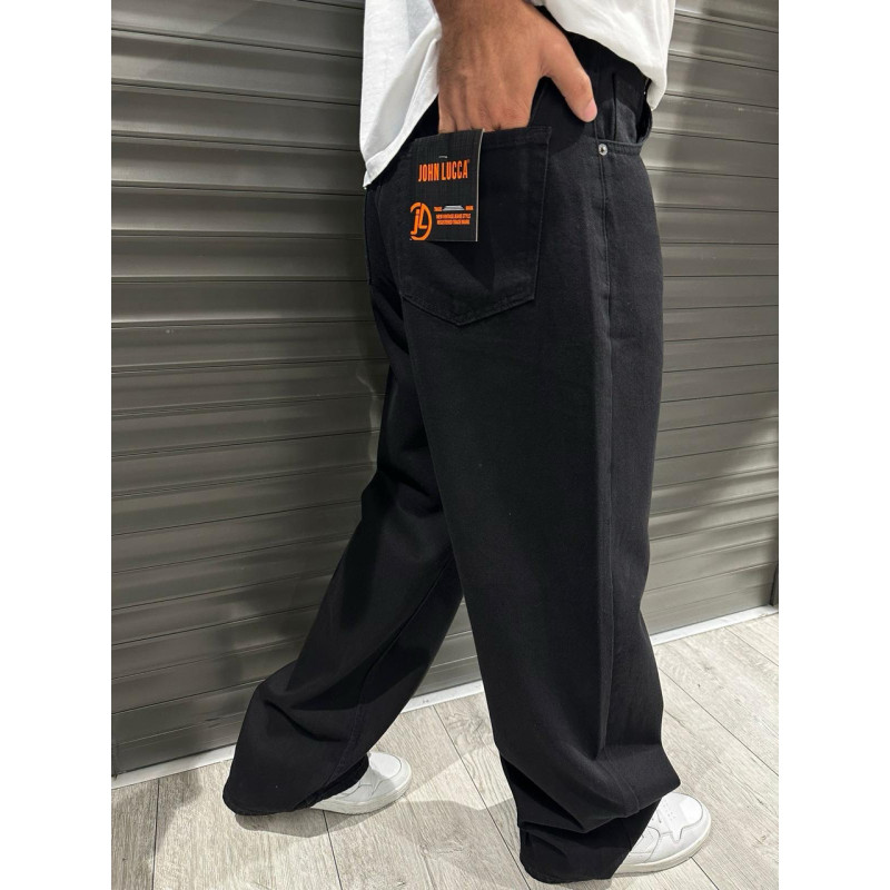 Джинсы  John Lucca мужские широкие багги , 34,  Черный