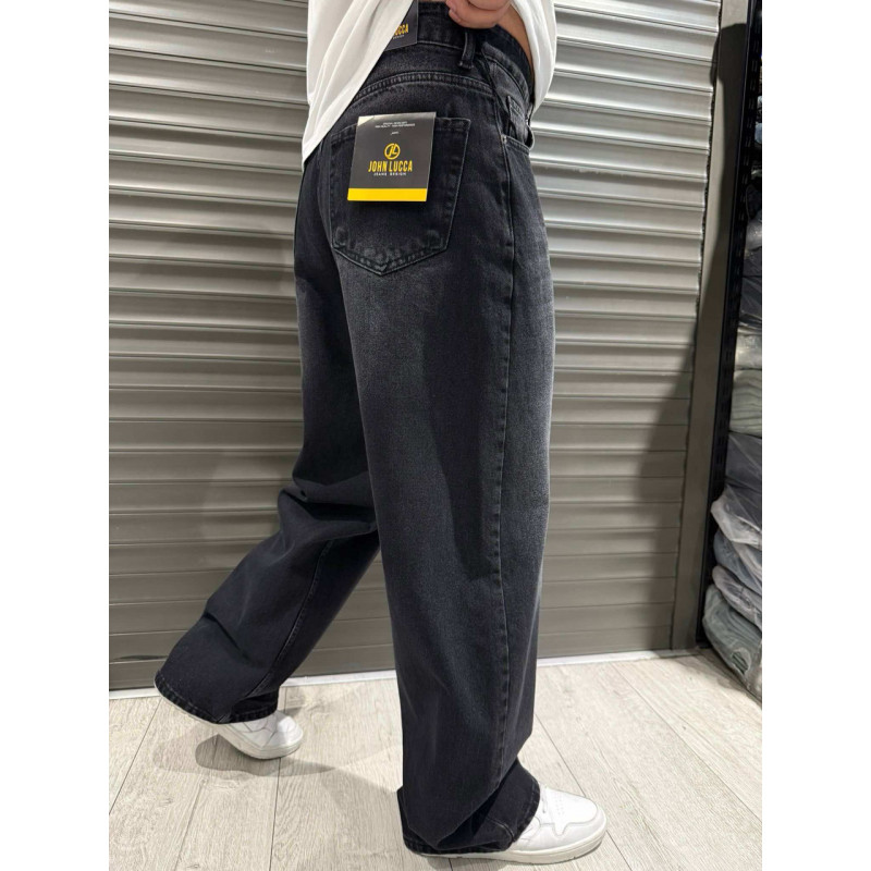 Джинсы  John Lucca мужские широкие багги , 28,  Графит