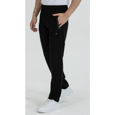 Мужские спортивные штаны Lonn больших размеров прямые с карманами на молнии Турция , 5XL, Черный