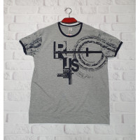 Футболка  Elvis  мужская большого размера 5XL-8XL , 6XL,  Серый