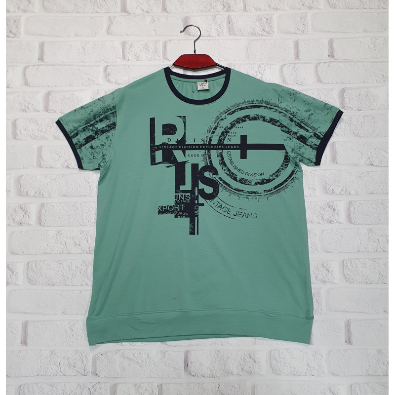 Футболка  Elvis  мужская большого размера 5XL-8XL , 8XL,  Серый