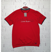 Футболка Red-Down мужская большого размера 2XL-5XL , 4XL,  Красный
