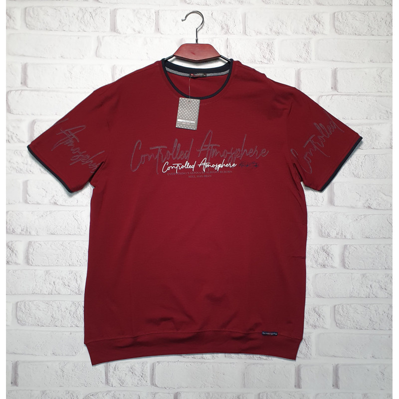 Футболка Red-Down мужская большого размера 2XL-5XL , 4XL,  Красный